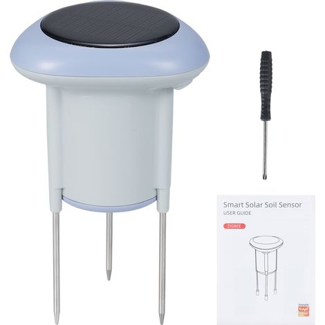 Capteur de sol intelligent Ortviai NAS-STH02B Zigbee 3.0 solaire IP66 température humidité conductivité sans fil pour jardin (1/5)