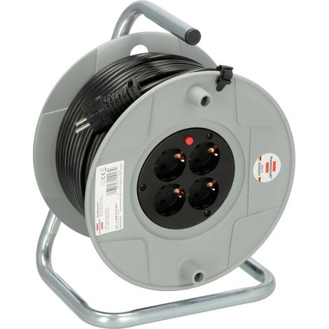 Brennenstuhl 1099160001 Kabeltrommel 50.00 m Schwarz Schutzkontakt-Stecker (1/6)