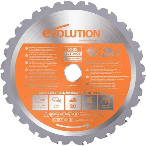 Evolution Multimaterial-Sägeblatt 185 mm (1/4)