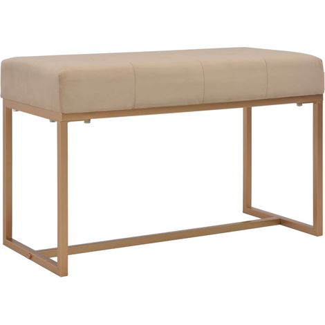Maison Exclusive - Bank 80 cm Beige Samt (1/5)