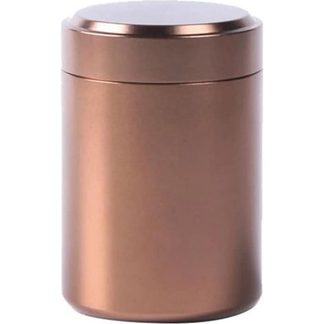 Pot de rangement pour thé, café et sucre, 80 ml, 4,5 x 6,5 cm, acier inoxydable (1/5)