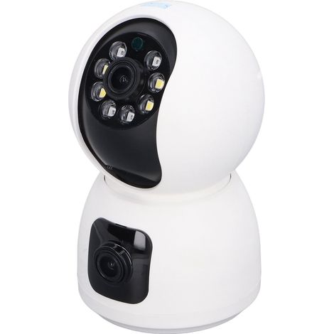 Kabellose Dual-Objektiv-Überwachungskamera (1080p) mit Gegensprechfunktion, Babyphone und WLAN-Fernbedienung für den Innenbereich (1/5)