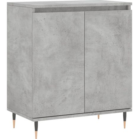 Credenza buffet cassettiera mobile contenitore organizer cucina soggiorno soggiorno 60 x 35 x 70 cm derivati del legno grigio 020031989