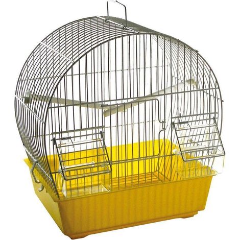 Cage à oiseaux Bengalino complète avec mangeoires et couverts (1/2)