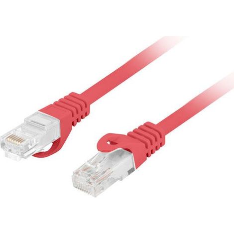 Cordon de brassage Lanberg UTP cat.6 1,5m LSZH CU fluke passé rouge (1/3)
