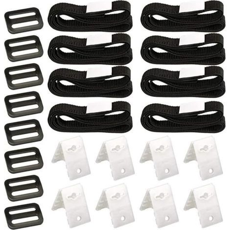 Universal Solar Pool Cover Straps Set, 2-Pack Pool Solar Accessory
