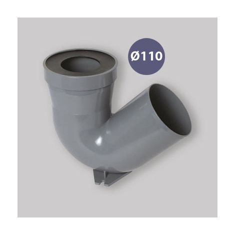 Curva Innesto Con Guarniione Per Wc Turca Ø 110 (1/3)