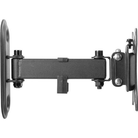 Support Mural Articulé - 13" À 27" - Vesa 75x75 Et 100x100 - Inclinable Et Pivotant - Charge Max 25 Kg - Noir (1/4)