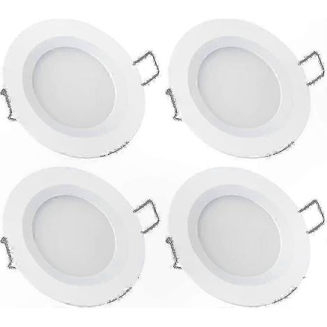 Spot 12V 4X 3W 3200K Aluminium Encastré LED Plafonnier pour Camping-Car et Bateau, Variateur Inclus (1/3)