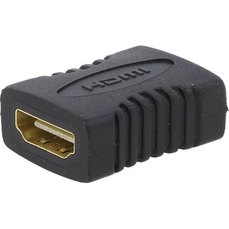 Adaptateur HDMI femelle des deux cotes - Noir