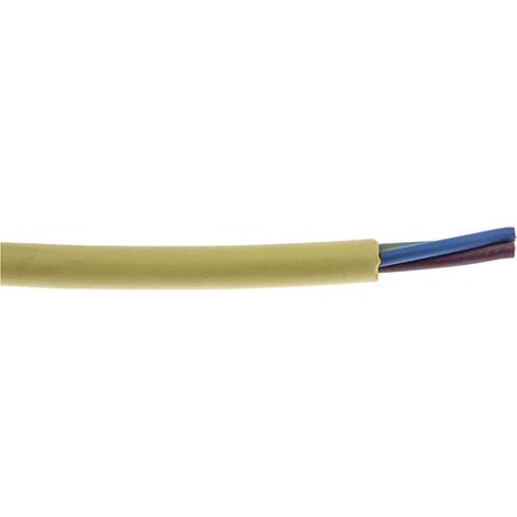 Câble d'alimentation RS PRO 1 mm² 3G, 600mm Jaune ( Prix pour 1 )