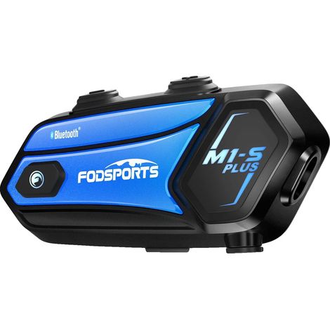 Casque intercom pour moto, distance intercom maximale de 2000 m, version Bluetooth 5.0, nombre maximum de haut-parleurs 10, longueur de l'article 8 cm, capacité de la batterie 900 mA (1/5)