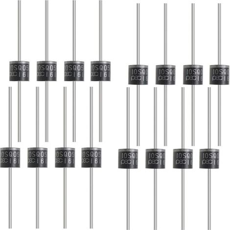 50 Stück 10A 50V Axial-Schottky-Diode 10SQ050 für Solarpanel-Parallel-Reflow-Schutz-Siliziumdioden-Barriere-Gleichrichterdiode Elektronische Bauteile (1/4)