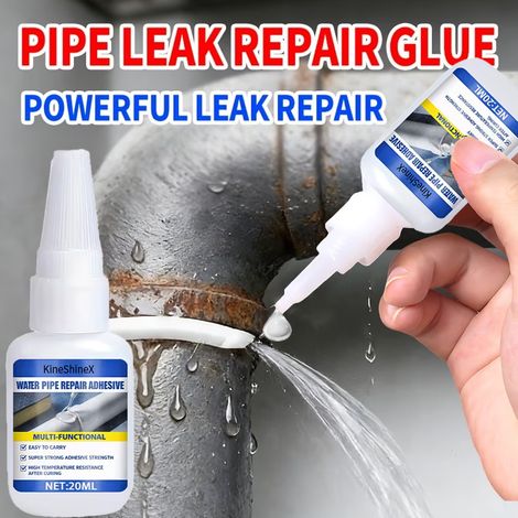 KineShineX High-Efficiency Pipe Repair Adhesive ist einfach anzuwenden für Risse und Lecks in Haushaltswasserleitungen. (1/5)