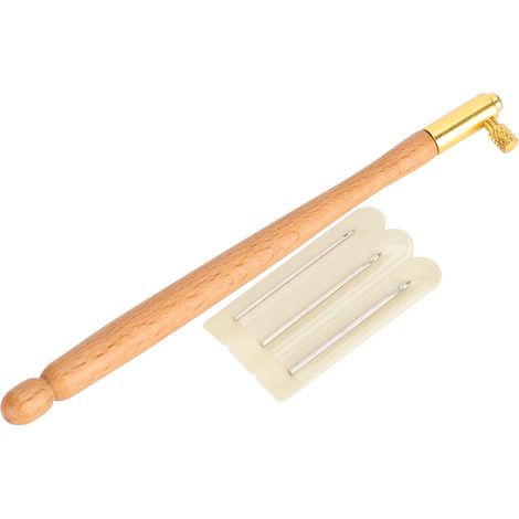 Kit d'outils de broderie et de perlage français, accessoires de couture et de loisirs créatifs (aiguille à broder française en bois)