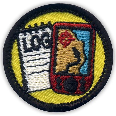 Geocaching-Logbuch- und GPS-Auszeichnungs-Patch – rund, 1,5 Zoll – zum Aufbügeln/Heißsiegeln – gestickter Aufnäher/Abzeichen/Emblem