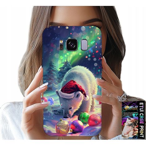 Funda para Samsung Galaxy S8 - Funda con diseño de oso navideño + lámina (1/5)