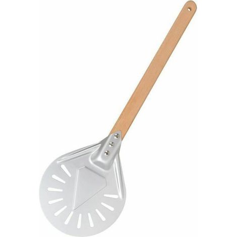 Pelle À Pizza - Aluminium Perforé - 7 Pouces - Poignée Amovible En Bois - Pour Four À Pizza Et Cuisinière - 1 Pièce