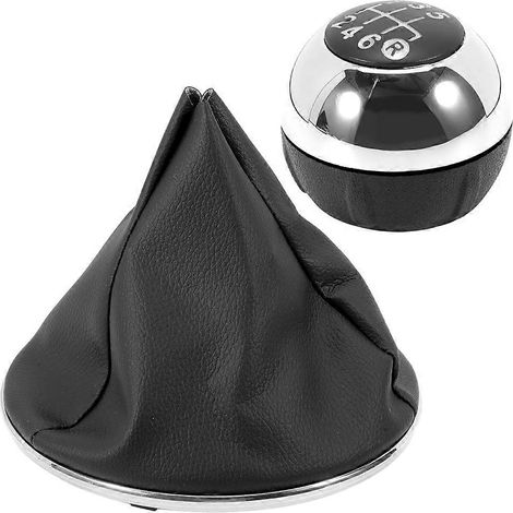 Pommeau de levier de vitesses à 6 rapports avec cadre et bague de retenue pour Fiat 500 500C 2007-2025 6930526 6930528 6930505 (1/5)