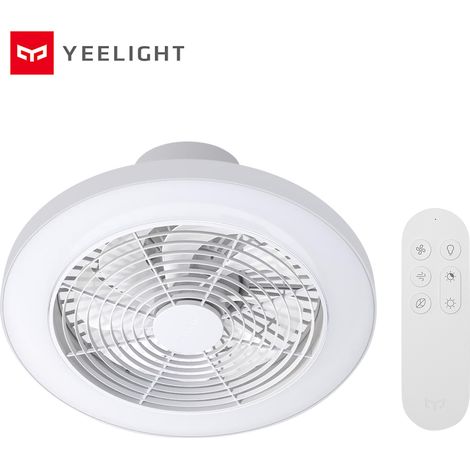 Ventilatore da soffitto intelligente Yeelight con luce, telecomando wireless, connessione Bluetooth, controllo della velocità, 8 pale, LED, effetto lampadario (1/5)