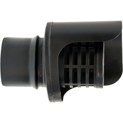 Terminal horizontal anti-pluie vitrifié mat – 80 mm – Pour finitions résistantes en construction et revêtements – Collier pour fumisterie – Exojo (1/2)
