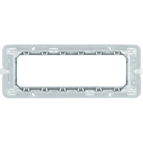 Biesse supporto per placche compatibili con bticino matix diverse modulazioni numero posti 6 posti - confezione 1 (1/5)