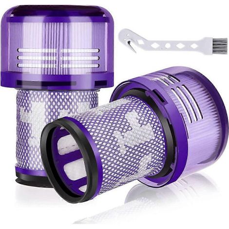 Filtres de rechange pour aspirateur sans fil Dyson V12 Detect Slim (lot de 2) - Référence équivalente : 971517-01 - Filtration haute efficacité (1/5)
