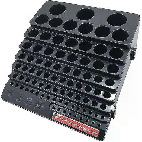 Neuer, hochwertiger Bohrerhalter, passend für Bohrer von 3 mm bis 32 mm, 85 Löcher, Aufbewahrungsmöglichkeit – JXLGV (1/5)