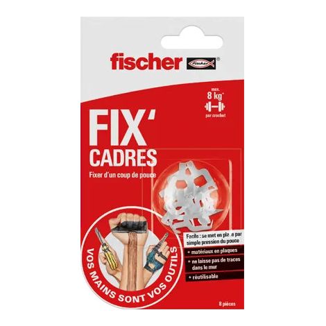 Armazones fijos para yeso y madera blanda, 8 piezas