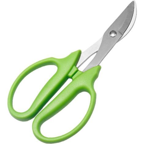 Cisailles de jardin en acier inoxydable, légères et ergonomiques, manche long antidérapant pour tailler fleurs, plantes et bonsaï (1/5)