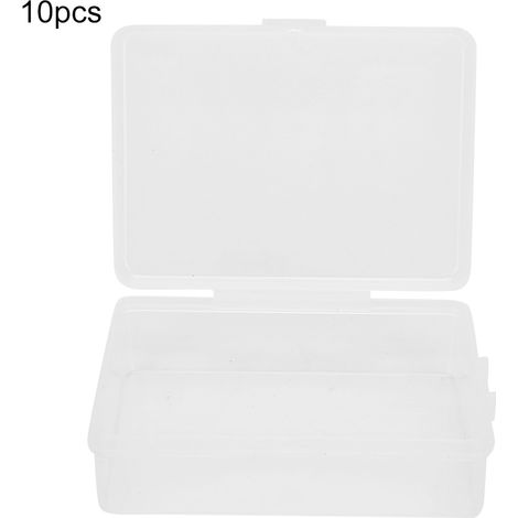 Lot de 10 petites boîtes de rangement transparentes et portables pour outils de tatouage (1/5)