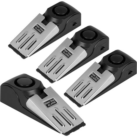 4 Cale Porte Alarme, Cale Porte avec Alarme 120 dB, Alarme Porte Entree, 3 Sensibilités arrêt de porte, Alarme de Porte pour Hôtel Home Travel Security (1/5)