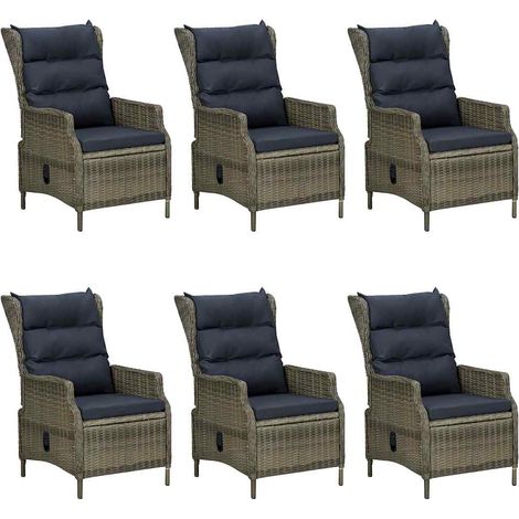Maison Exclusive - Set da Pranzo da Giardino 7 pz Marrone (1/5)