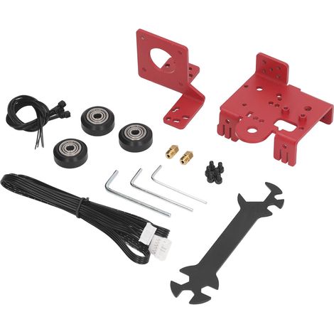 3D-Drucker-Extruder-Metallbett-Kit aus Messing und ABS, hochpräzise, flammhemmend, für die Ender3-Serie (1/5)