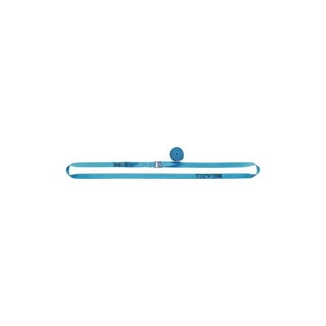 Correa de amarre DIN EN 12195-2 L.3m A.25mm con hebilla de sujeción LC U 250 daN 2 pzs. TECWERK (1/4)