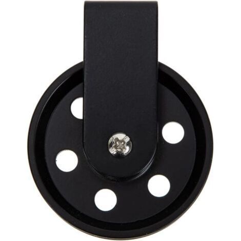 Outdoor Lighting Accessories Chandelier Pulley Wheel for Black Vintage Lamp Pulley Cable Pulley Pendant Lights Black Pulley Wheel Clothesline Pulley Rustic Pulley (1/5)