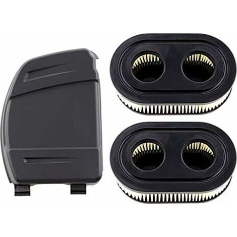 Set di 2 filtri aria con coperchio per motori Briggs & Stratton 550E, 575EX, 575IS, 625EXI, 650EXI, 675EXI e 675IS. Sostituisce i codici 594106, 798339, 798452 e 593260. -INHHUB (1/5)