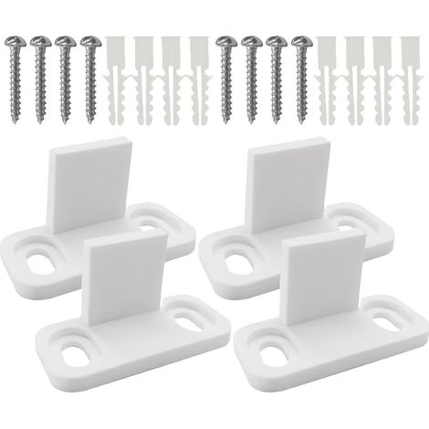 Guide de sol pour porte de grange coulissante plastique, réglable (1/5)