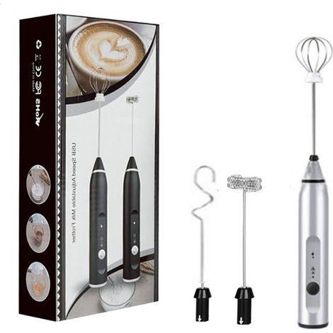 Mousseur à lait USB rechargeable, mixeur électrique portatif pour cappuccino, matcha, chocolat chaud et boissons