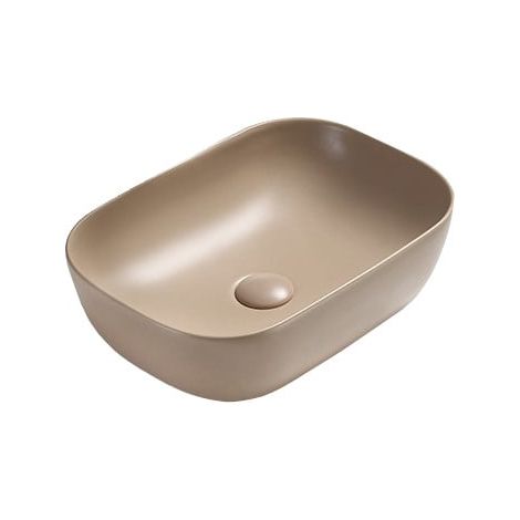 Mexen Rita lavabo sobre encimera 45 x 32 cm, capuchino mate - 21084564 (1/2)