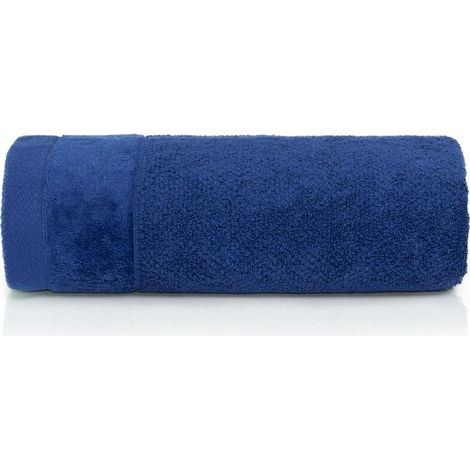 Toalla Vito 50x90 cm, rizo de algodón azul, 550 g/m²