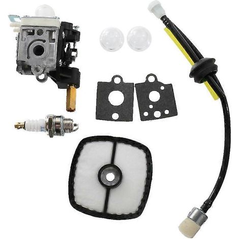Kit de réparation pour carburateur Echo SRM-210 comprenant filtre à air, conduite de carburant, pompe de démarrage et poire d'amorçage (1/5)