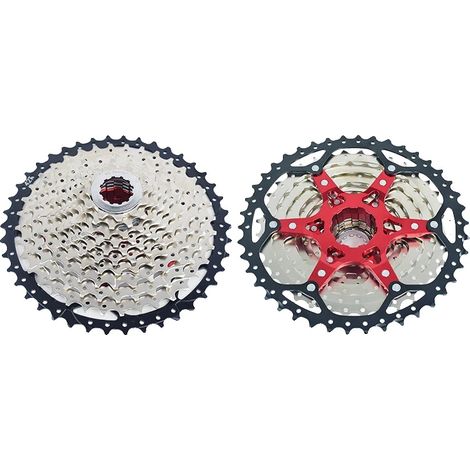 Cassette de rueda libre, compatibilidad con 12 velocidades, diseño ligero, 11 velocidades 11-42T (1/2)