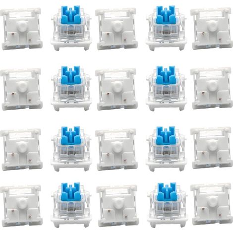 Pack de 20 Interrupteurs, Commutateurs Mécaniques pour Claviers, Commutateurs Durables et Résistants, Idéaux pour Claviers Rétroéclairés LED, pour DIY et Gaming (1/5)