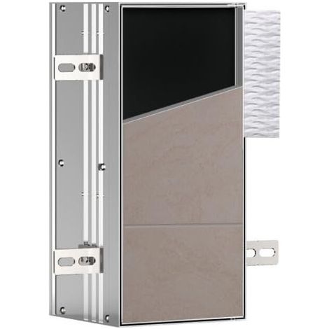 module plus, module WC - modèle encastré, 2 compartiments pour papier WC, rouleau de rechange ou boîte papier humide, charnière de porte à gauche, 975611002 (1/5)