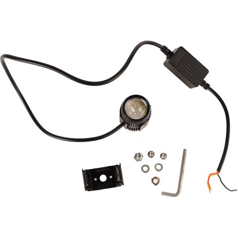 Phare LED moto haute luminosité feux de croisement jaune et route blanche étanche pour voiture SUV ATV UTV double couleur (1/5)