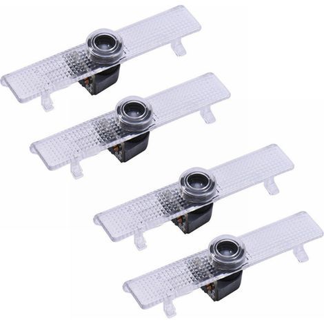 4X Porte de Voiture avec LED Bienvenue Projecteur Logo Courtoisie Fantôme Ombre Lumière pour (1/2)