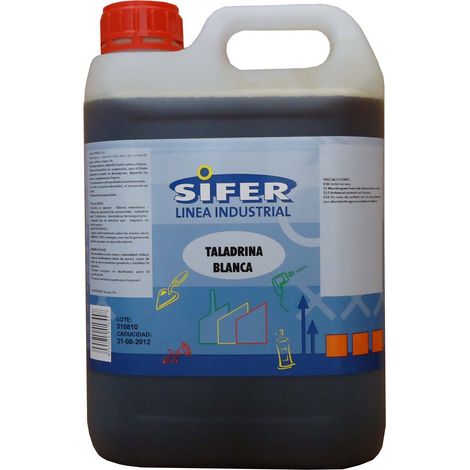 SIFER BIANCO REFRIGERANTE E LUBRIFICANTE PER TRAPANI CONTENITORE DA 5 LITRI