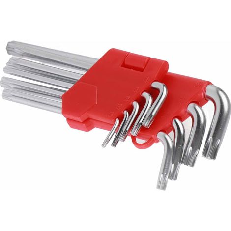 9 pièces clé hexagonale, clé étoile CRV Kit d'outils de clé en métal à bras long pour la réparation automobile, l'assemblage de meubles, le bricolage domestique (1/5)