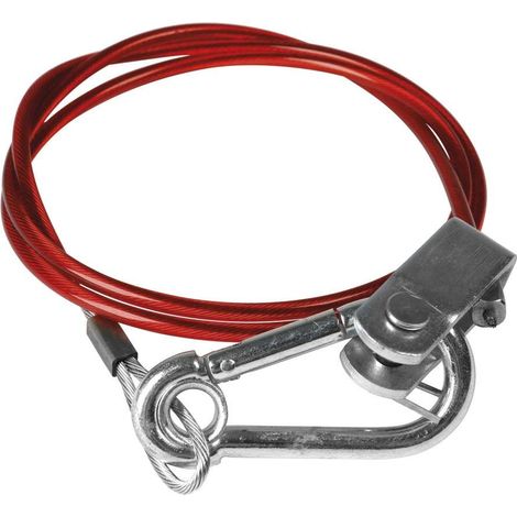 Cyclingcolors – Câble de sécurité remorque voiture 1050mm – Mousqueton attache maintien – Corde de remorquage pour usage pro – Résistance rupture 1050kg (1/2)